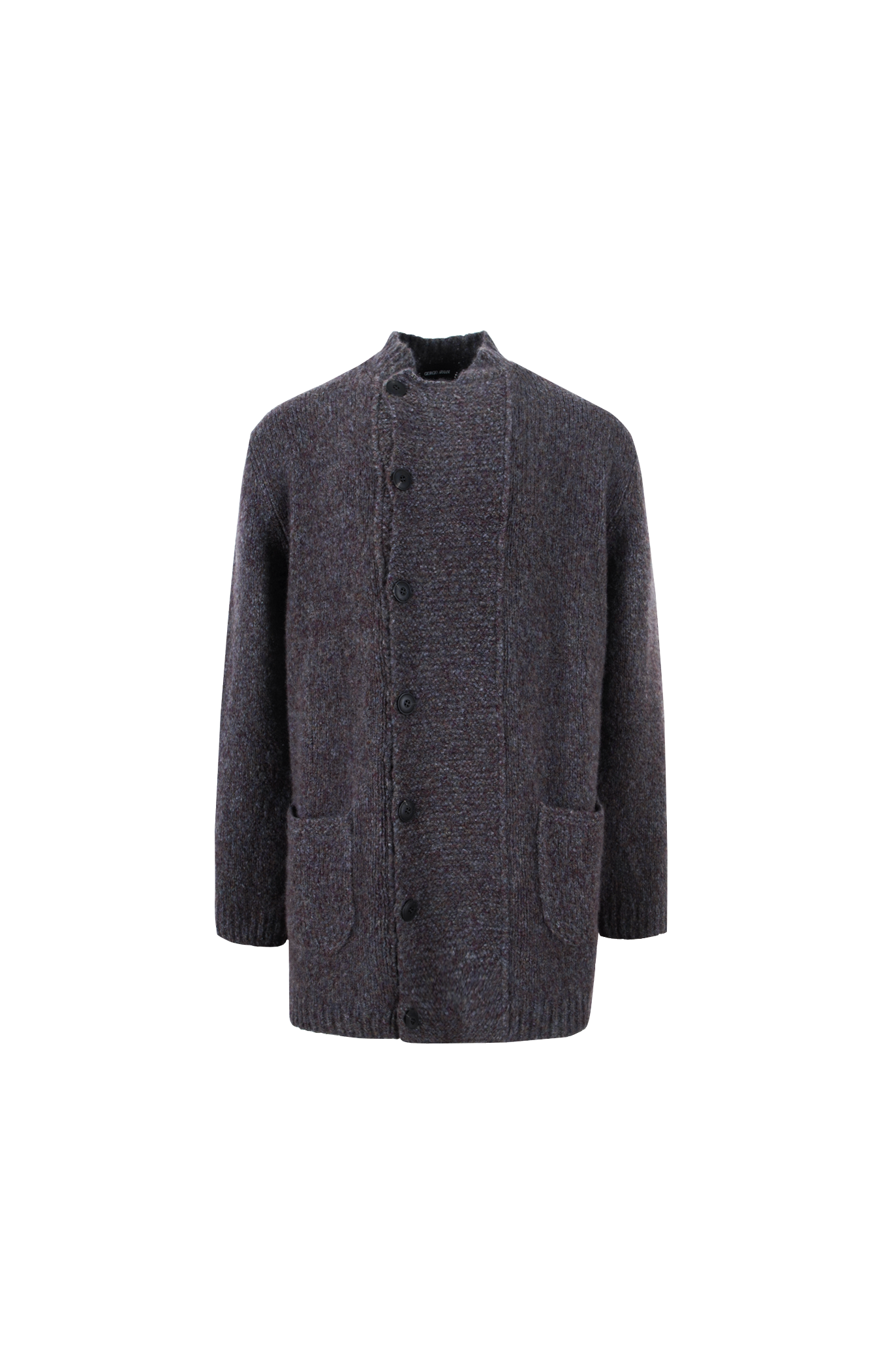 Blazer Oversized Plain Knit in Cashmere and Silk