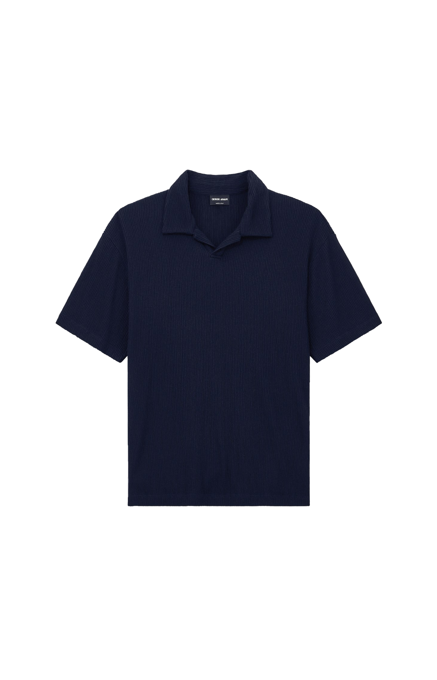 Polo Shirt Regular Fit Viscose Seersucker Jersey