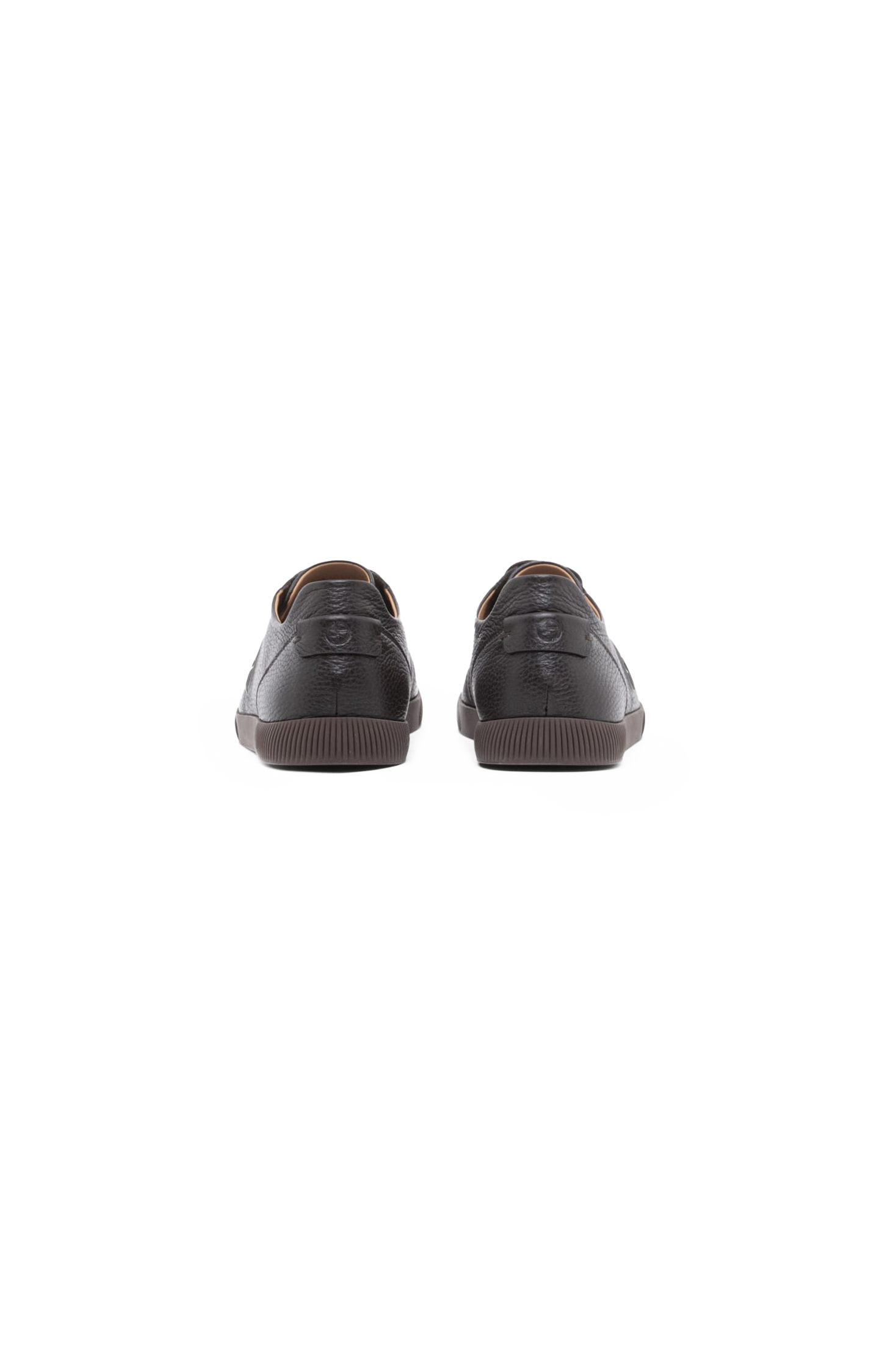 Sneakers in Leather with a Rubber Sole