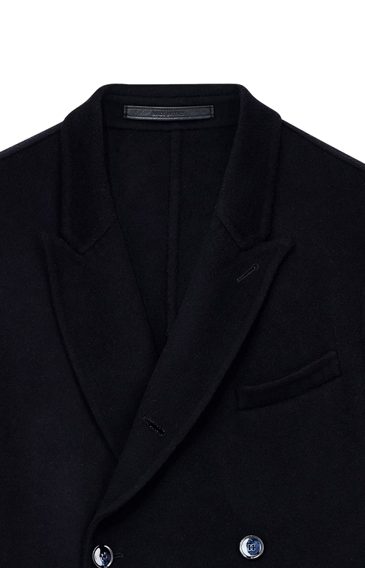 Giorgio Armani Double Cashmere Regular Fit Blazer in Dark Navy — product photo 2
