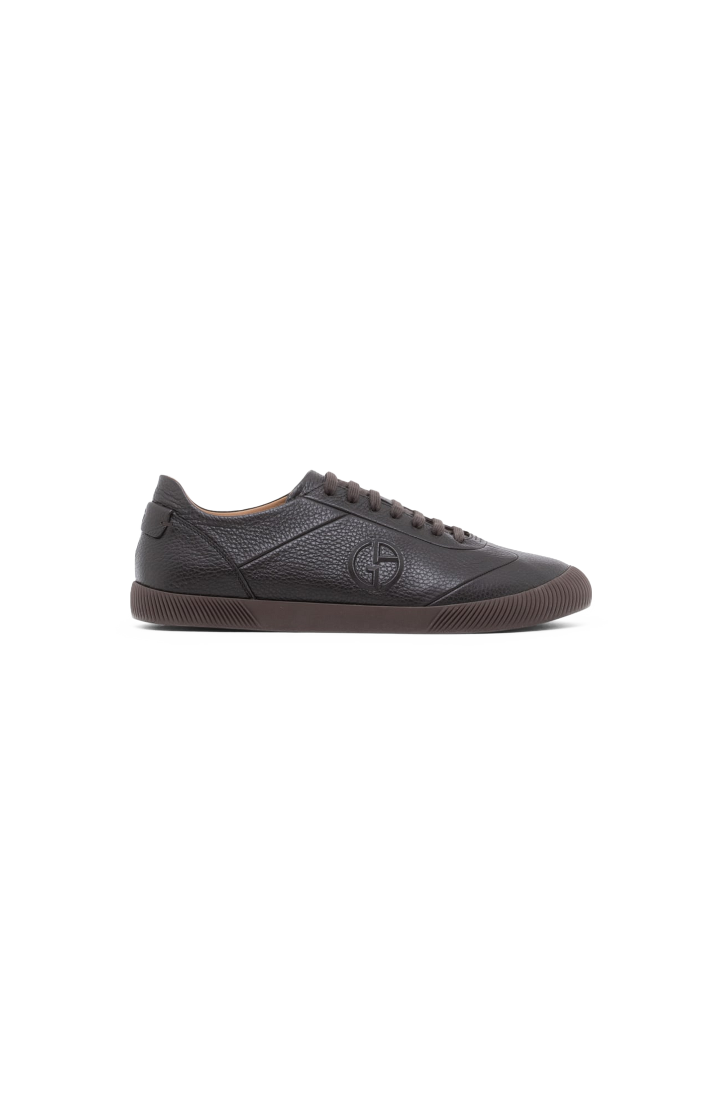 Sneakers in Leather with a Rubber Sole