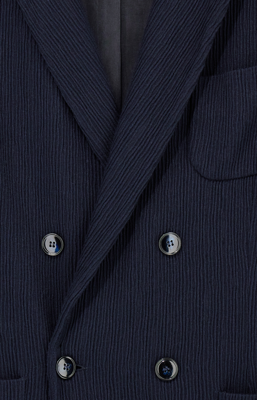 Regular-Fit Blazer in Seersucker Jersey
