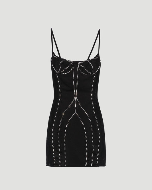 Spaghetti-Strap Mini Dress