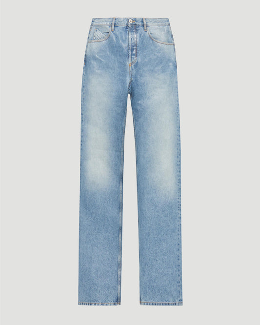 Sky Blue Straight Leg Jeans
