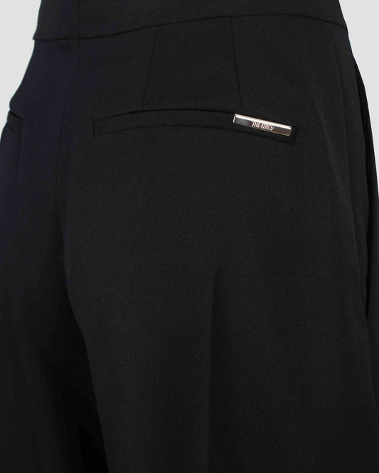 Black Long Pants in Wool