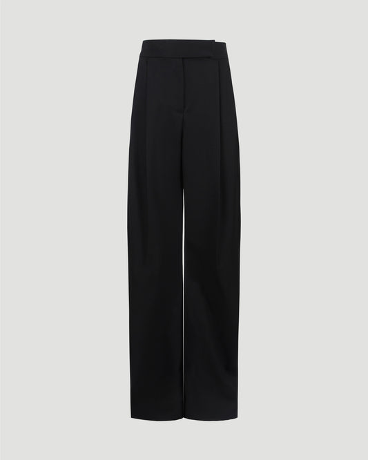 Black Long Pants in Wool