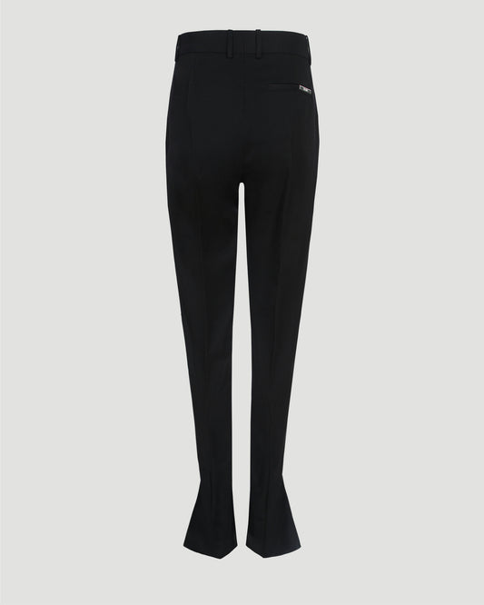 Black Long Pants in Wool