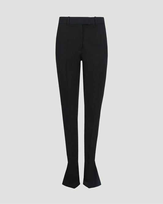 Black Long Pants in Wool