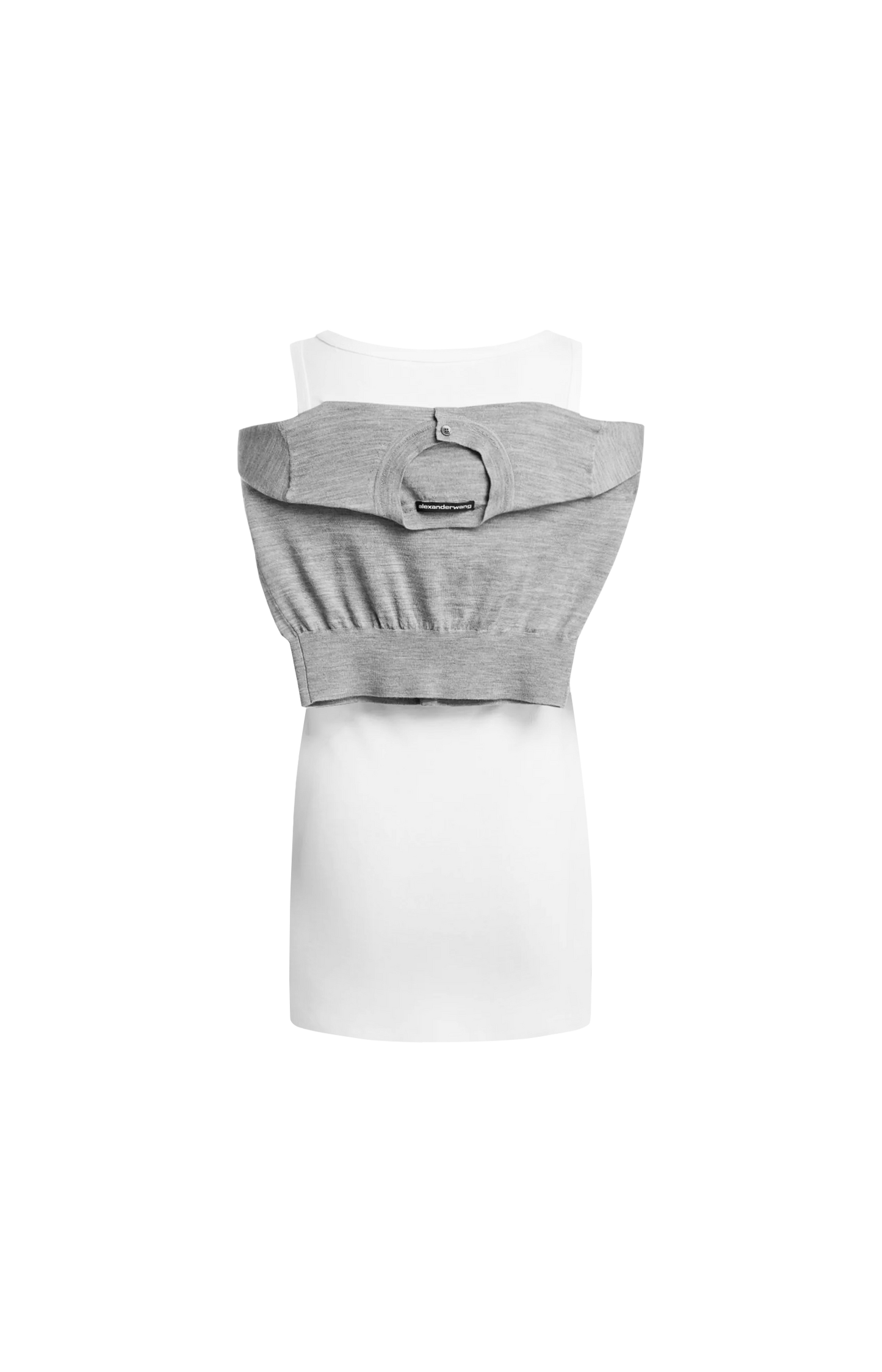 Pre-Styled Mini Tank Dress in Grey