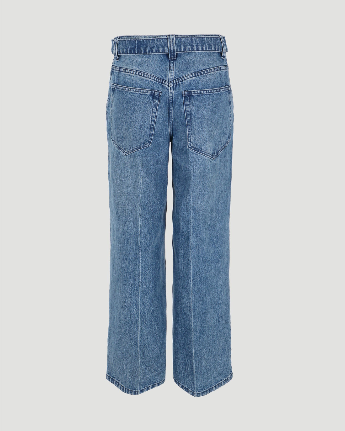 Belted raver pant in denim
