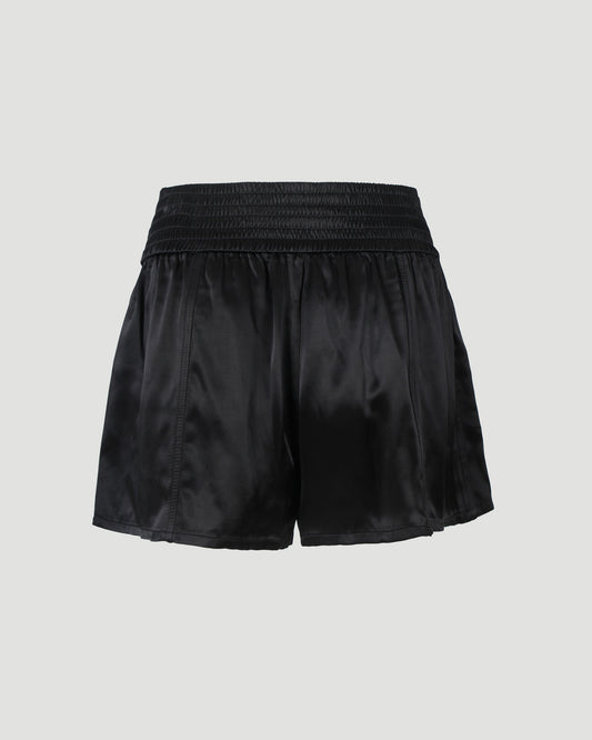 Track Short in Satin Jersey