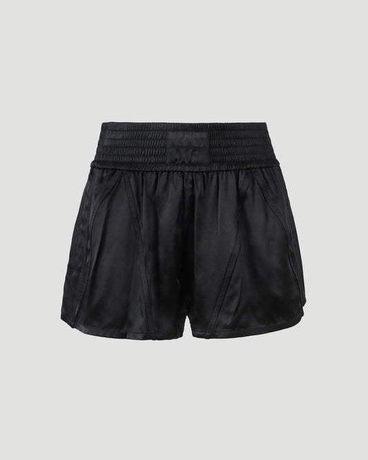 Track Short in Satin Jersey