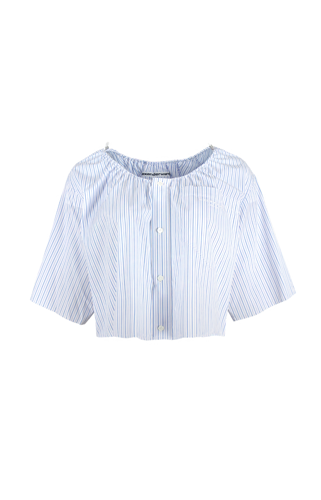 Adjustable Blue Striped Shirt