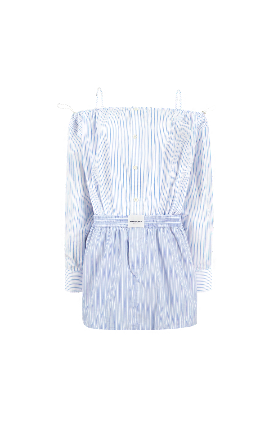 Striped Off-Shoulder Mini Dress