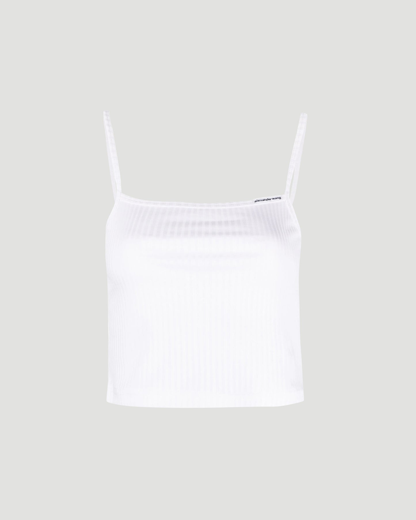 Cami top in wide cotton rib