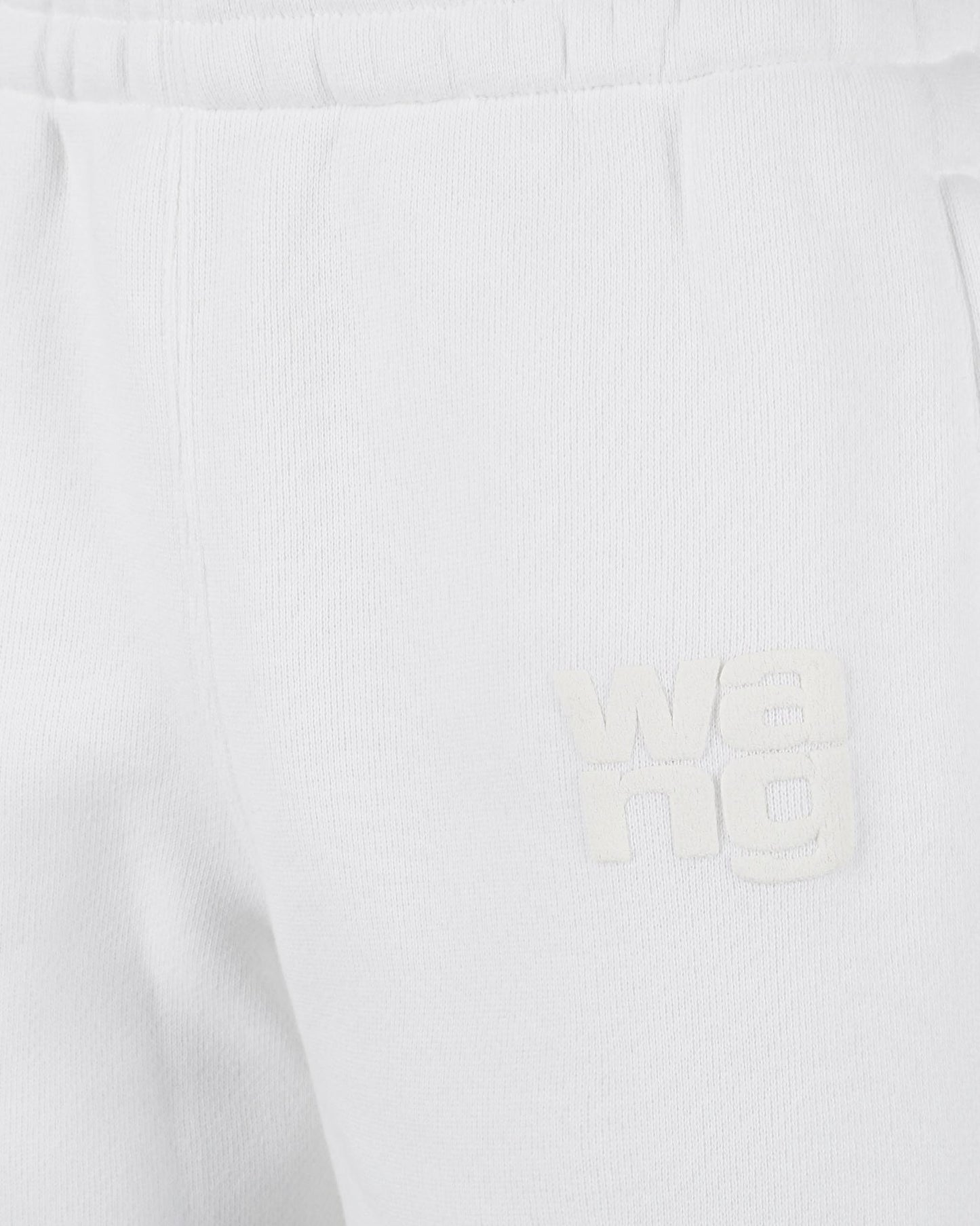 Alexander Wang STACKED LOGO SWEATPANTS IN WHITE — product photo 2