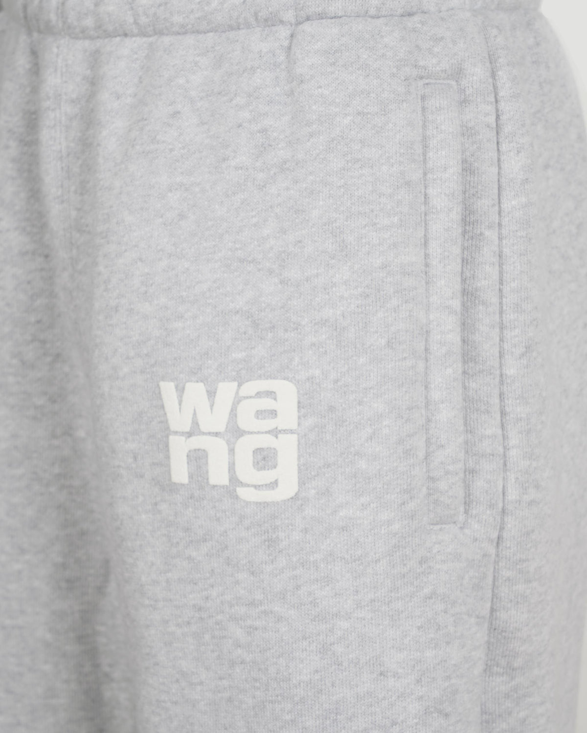 Alexander Wang COTTON SWEATPANTS IN LIGHT GREY — product photo 3