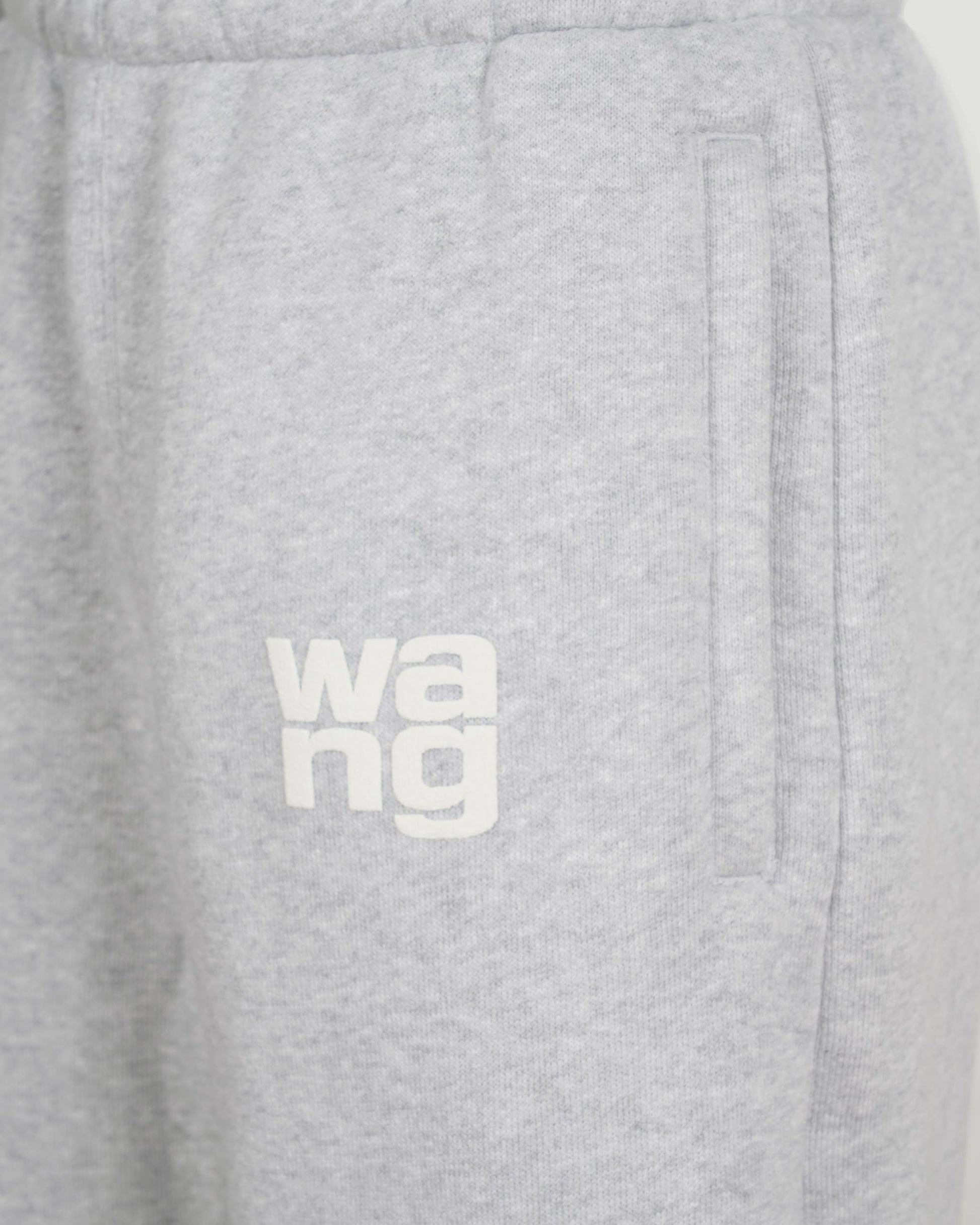 Alexander Wang COTTON SWEATPANTS IN LIGHT GREY — product photo 3