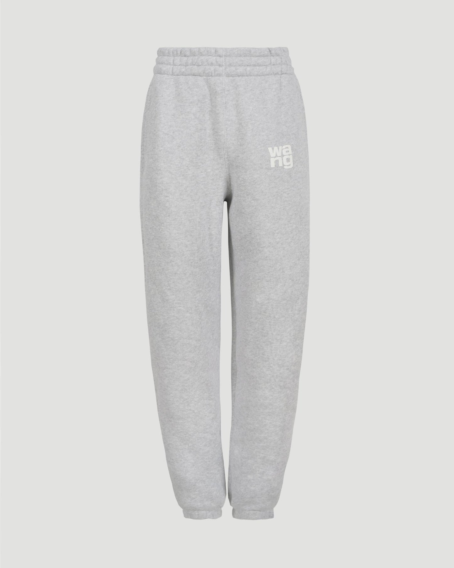 Alexander Wang COTTON SWEATPANTS IN LIGHT GREY — front view