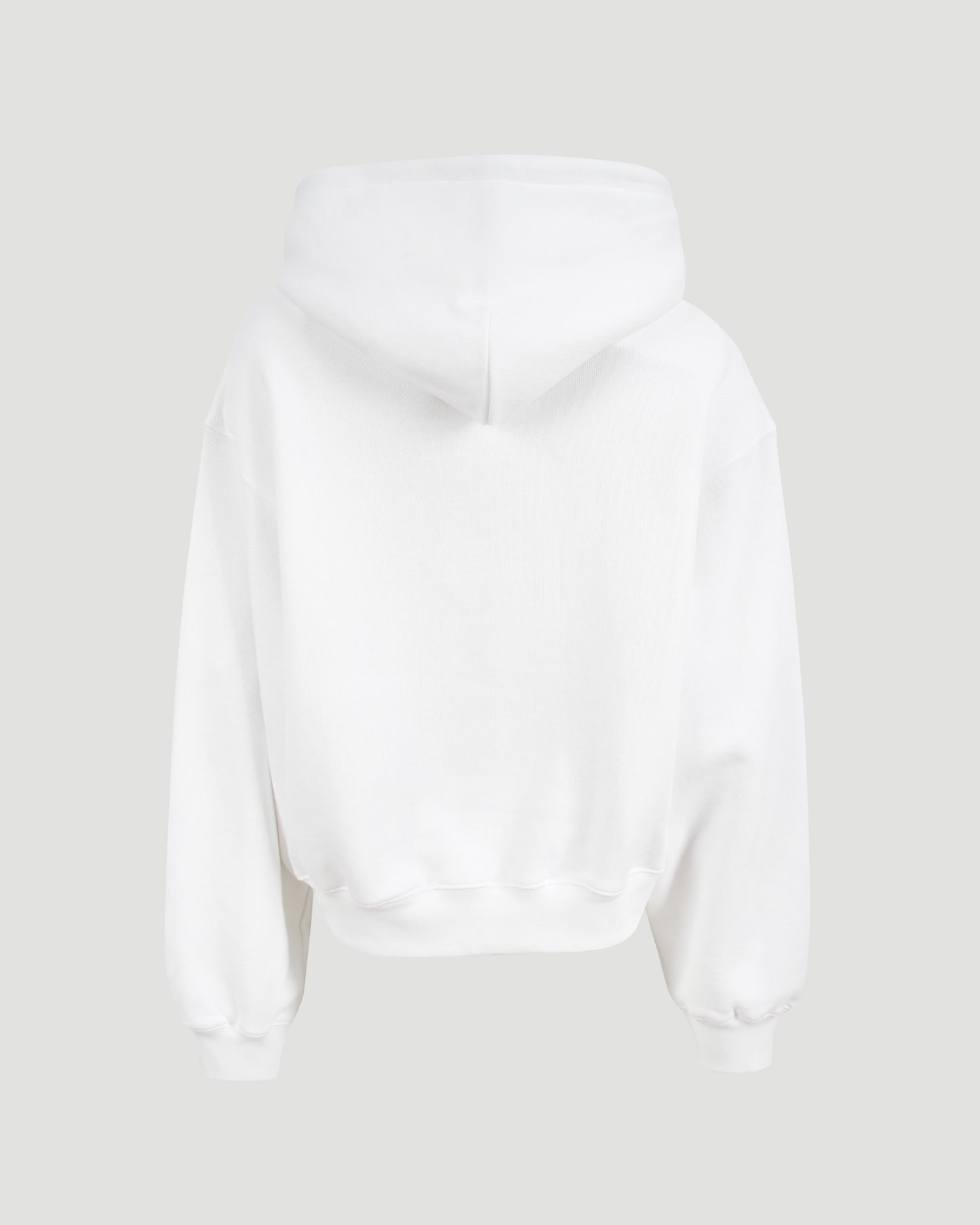 COTTON HOODIE IN WHITE
