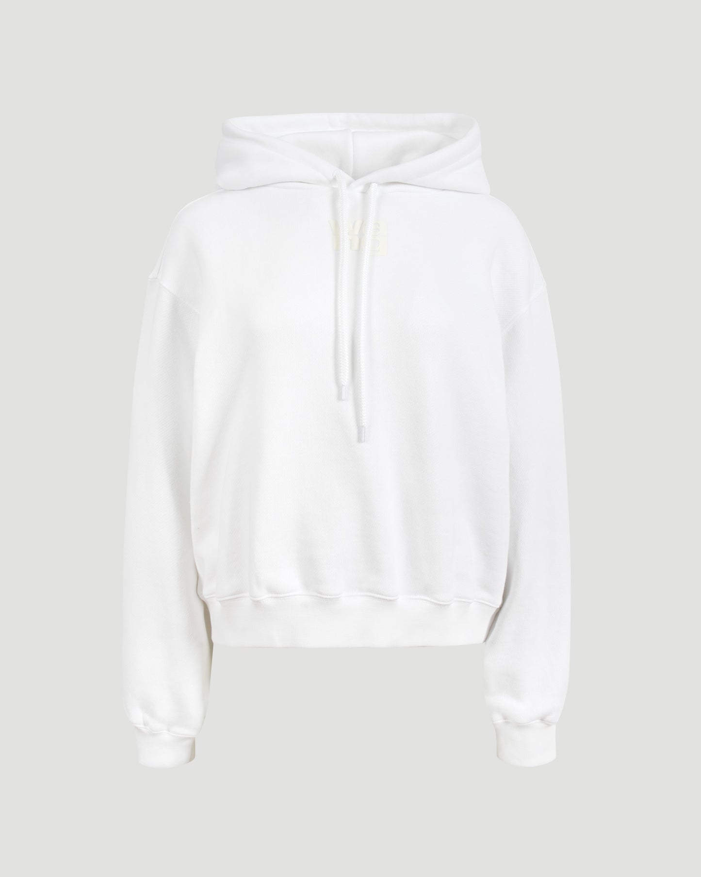 COTTON HOODIE IN WHITE