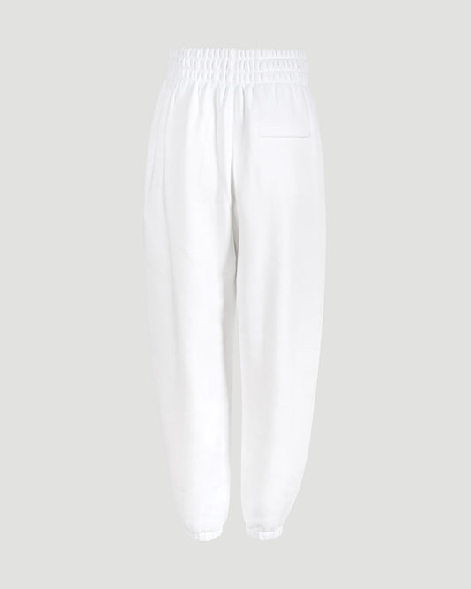 COTTON SWEATPANTS IN WHITE