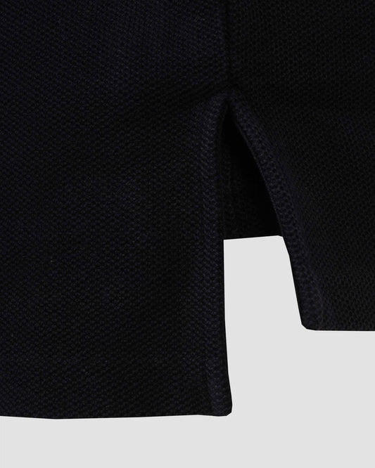 Black Striped Deconstructed Mini Skirt