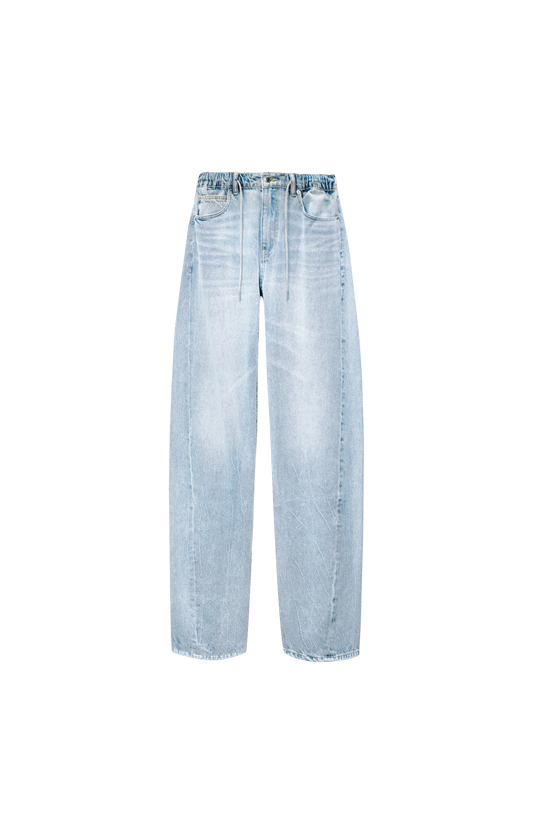 Logo Patch Balloon Jeans