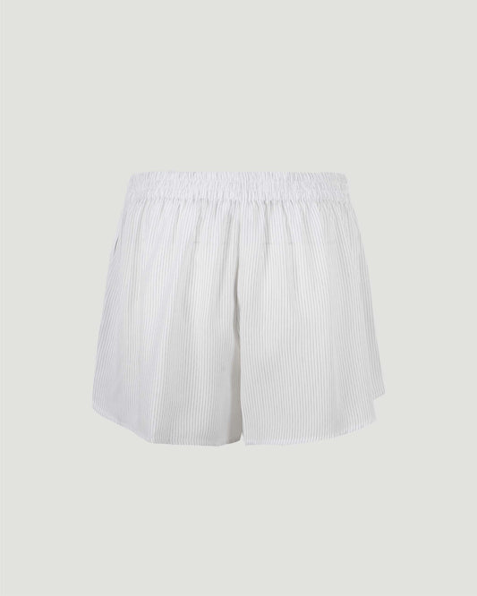 Mid-Rise Boxer Shorts in White