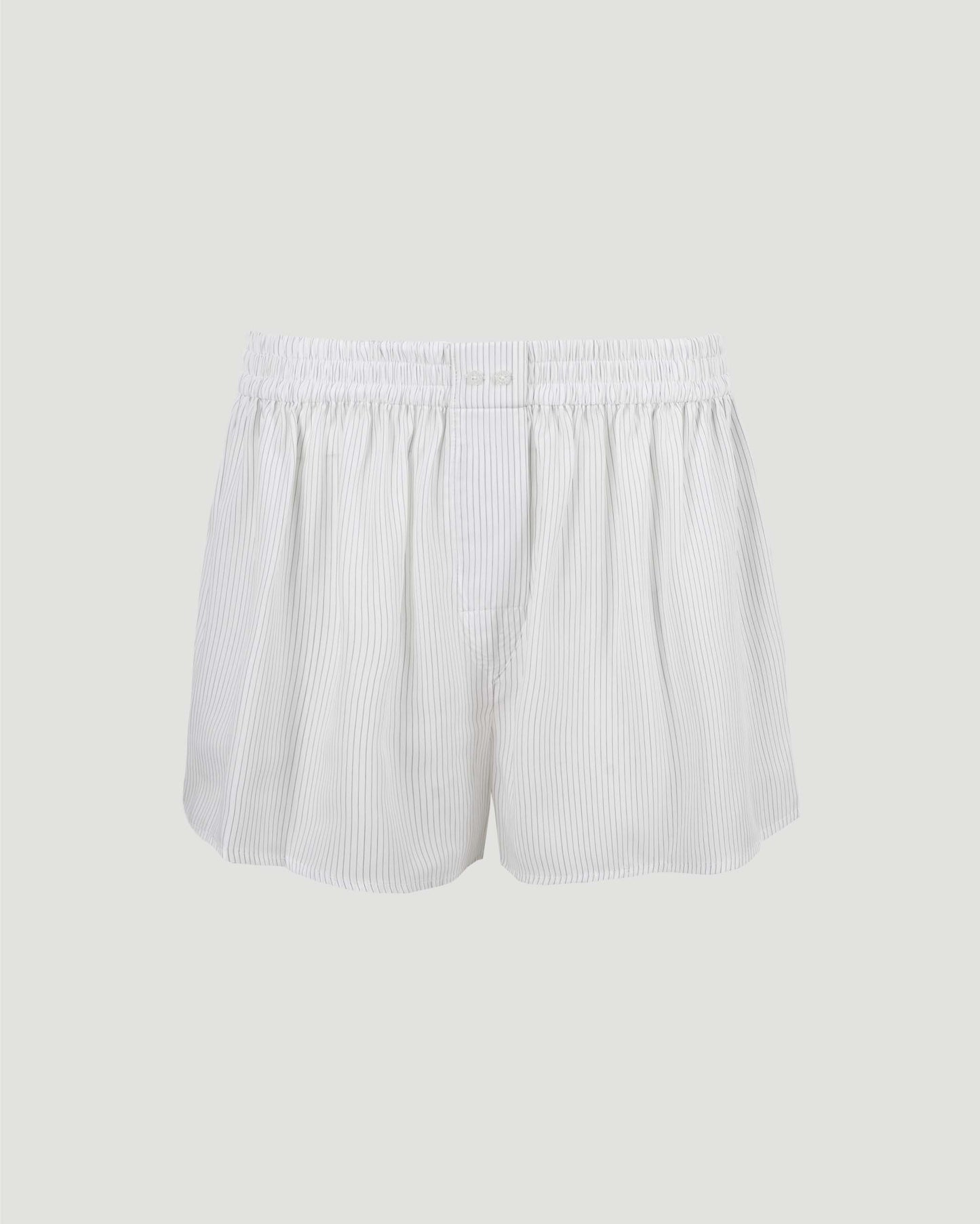 Mid-Rise Boxer Shorts in White