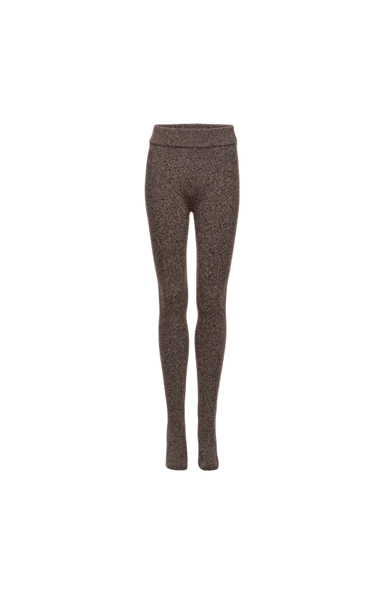 Wool Leggings in Brown