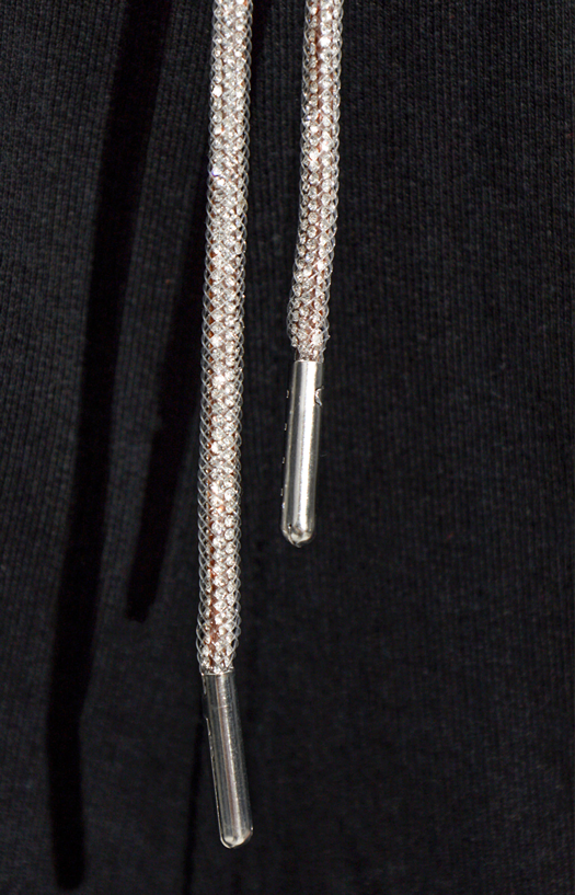 Rhinestone-Detailed Track Pants