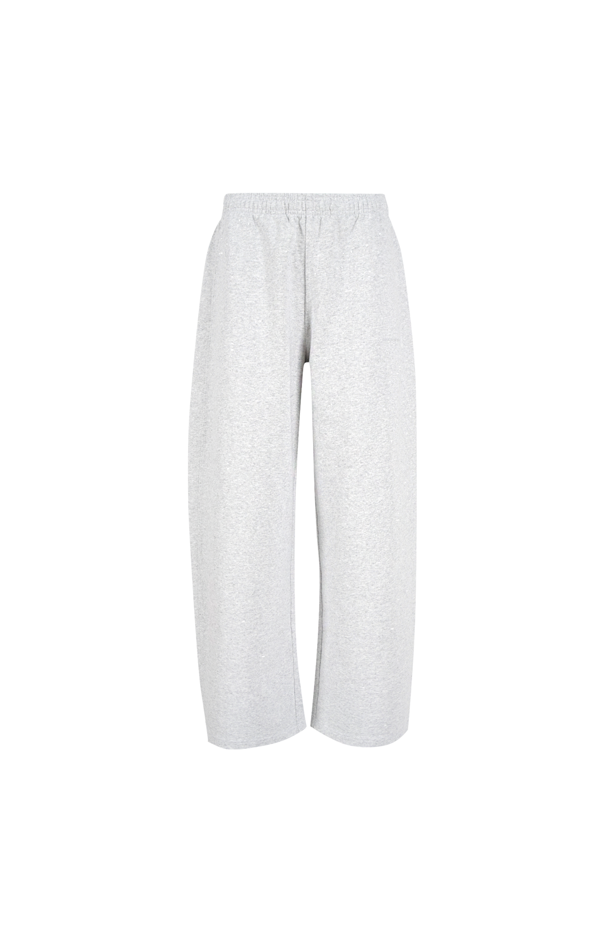 Alexander Wang Crystal-Embellished Track Pants in Grey — front view