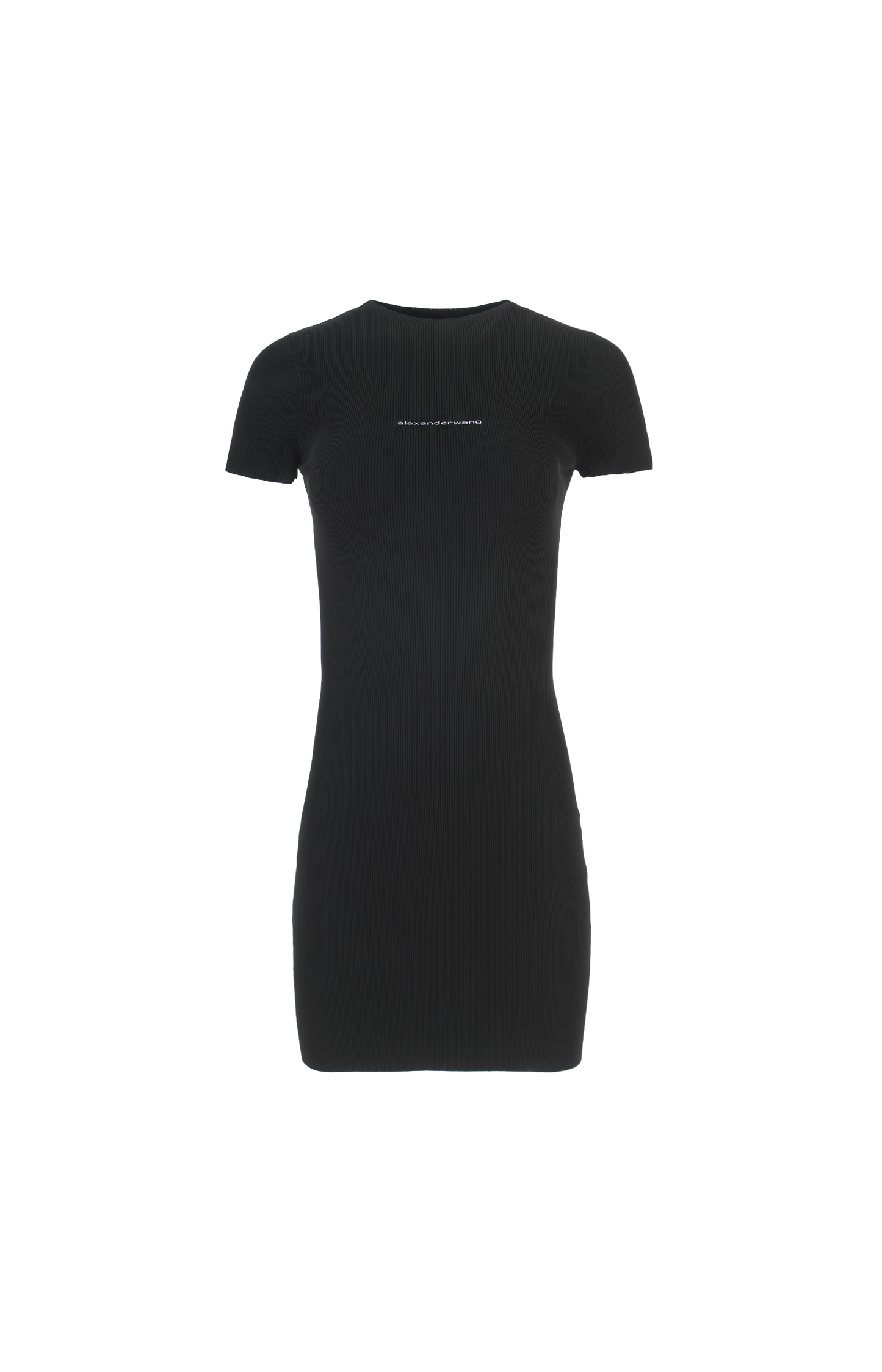Logo-Detail Short-Sleeve Crewneck Mini Dress