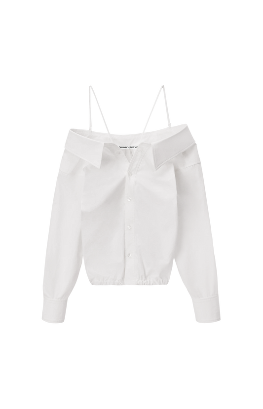 Off-Shoulder Top with Strap Detail