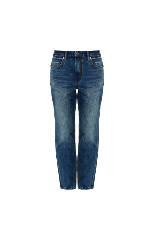 Alexander Wang Tapered Jeans in Vintage Indigo — front view