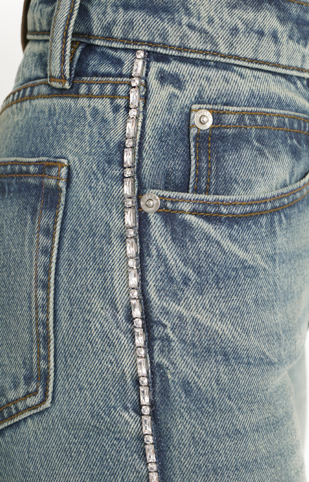 Straight-Leg Denim Jeans