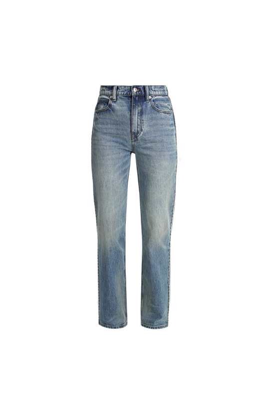 Straight-Leg Denim Jeans