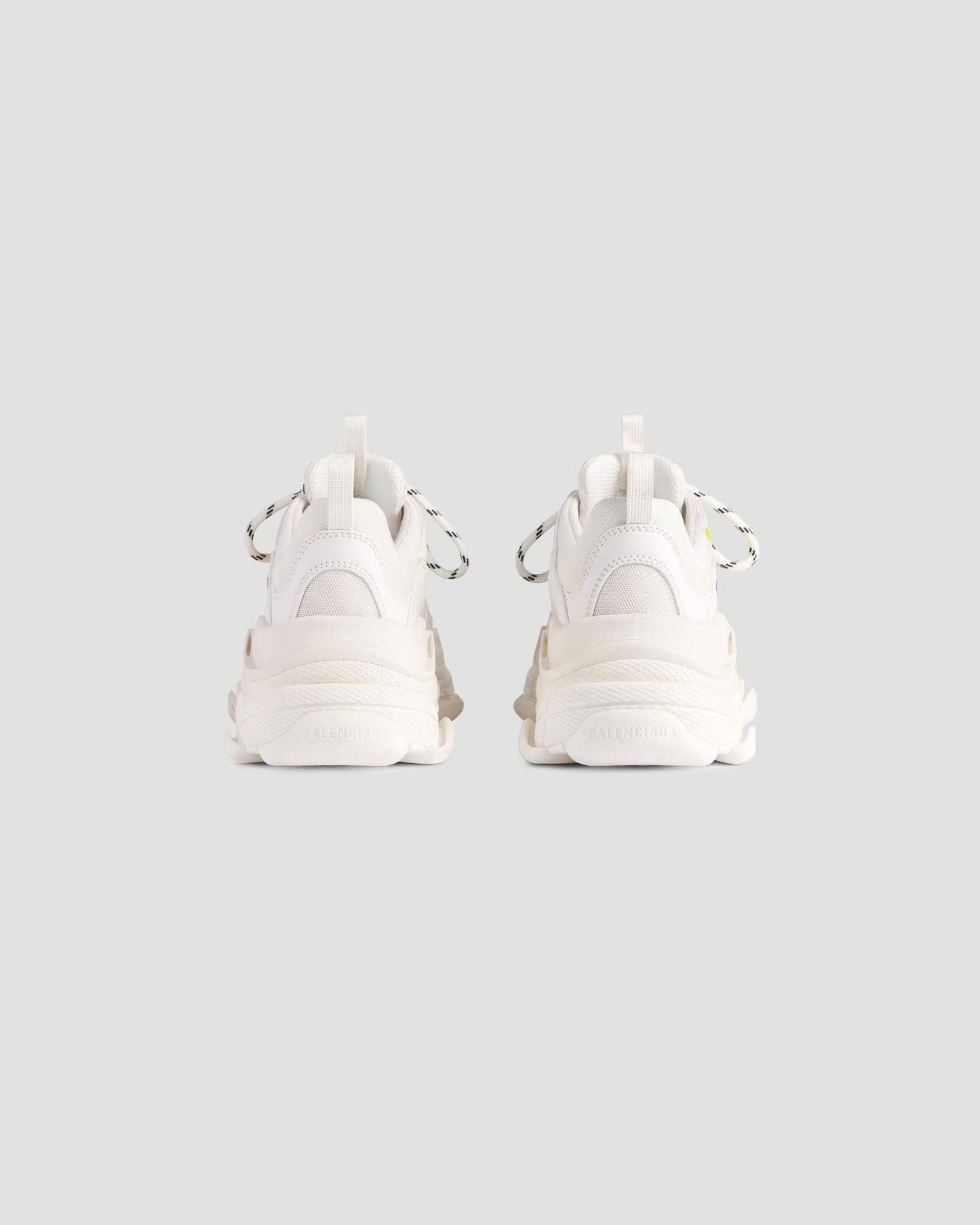 Triple S Tape Type Sneaker in White And Yellow