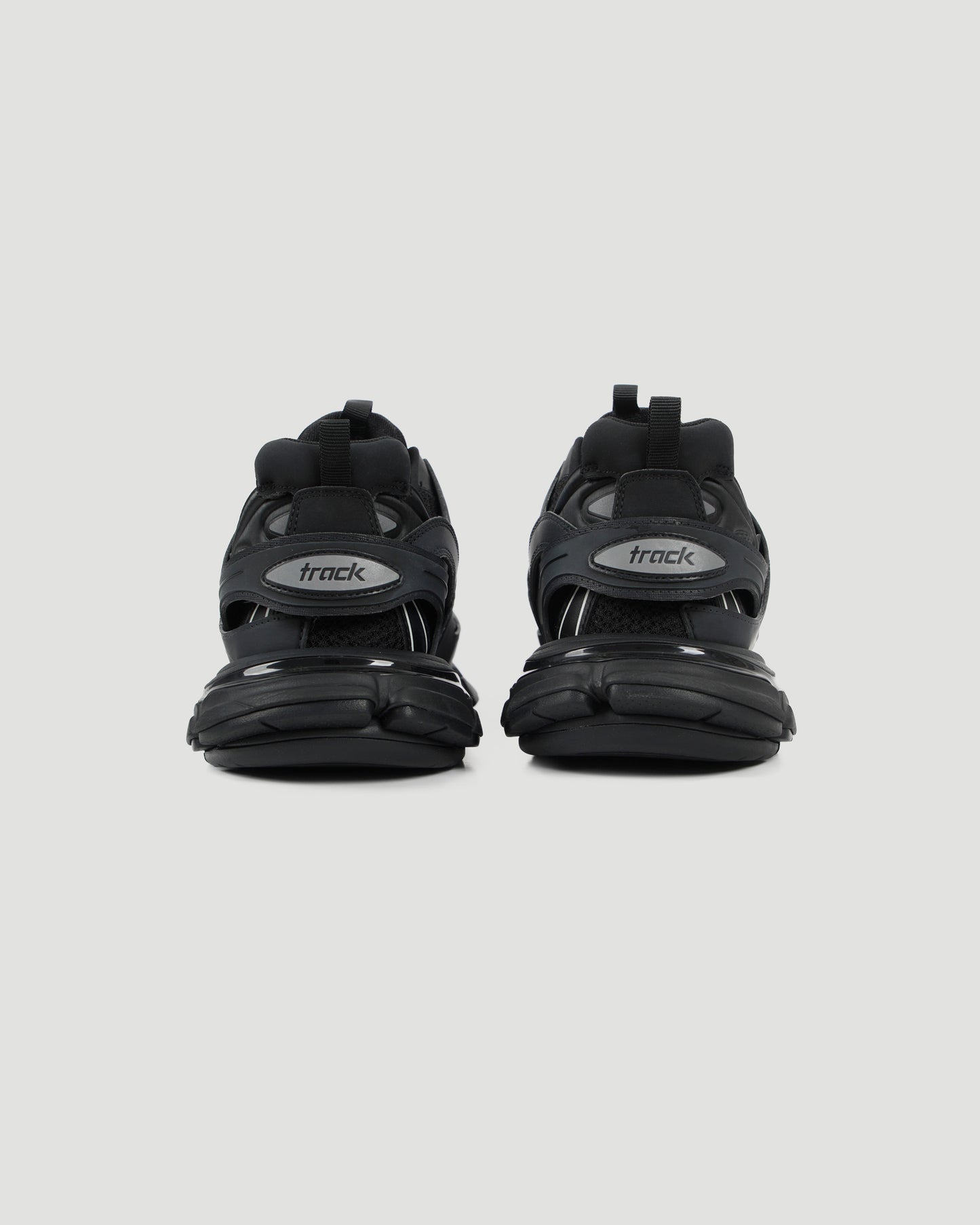 TRACK SNEAKER IN BLACK MESH AND NYLON