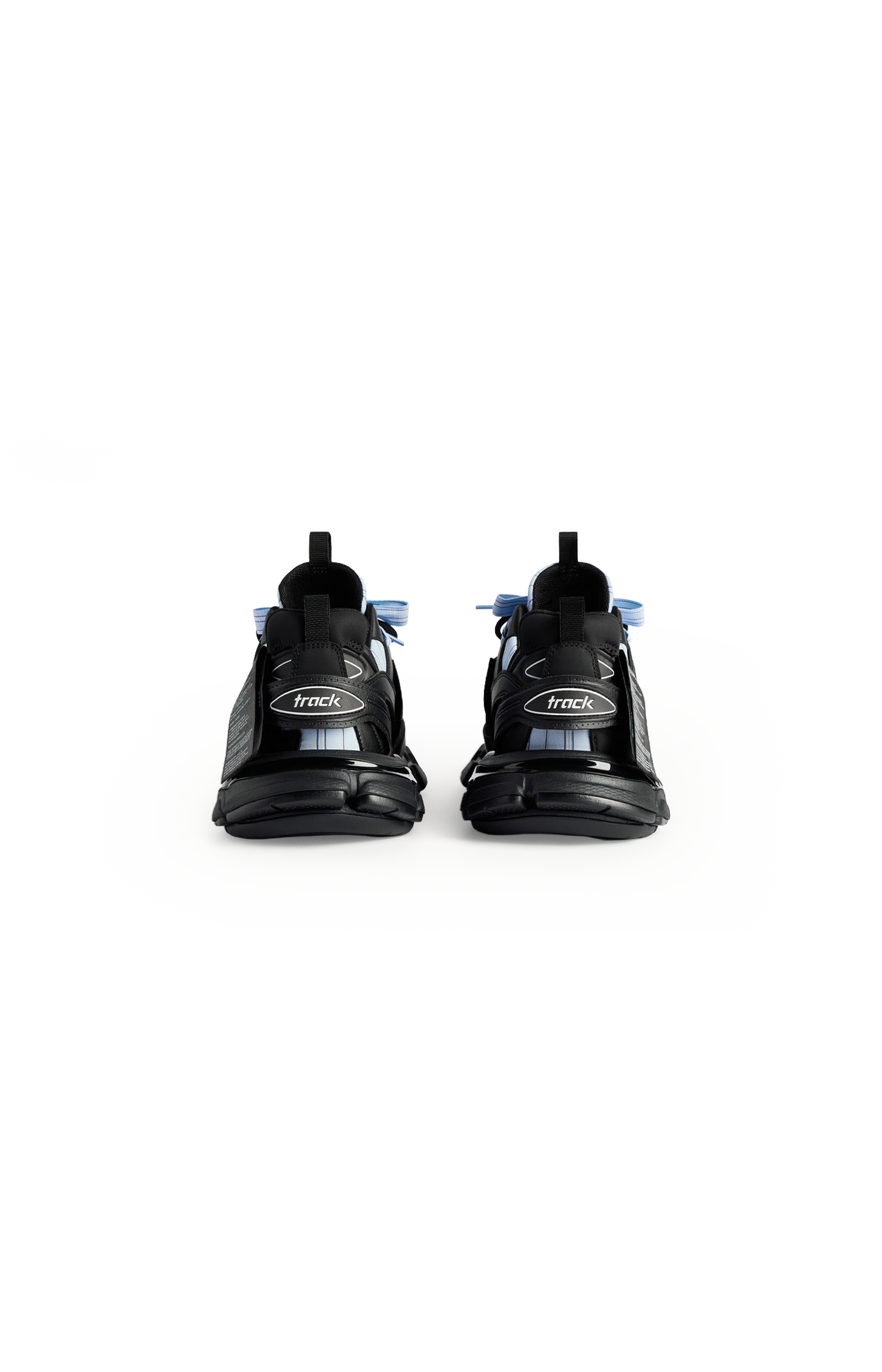 Track Shirt Sneaker in Black/Blue