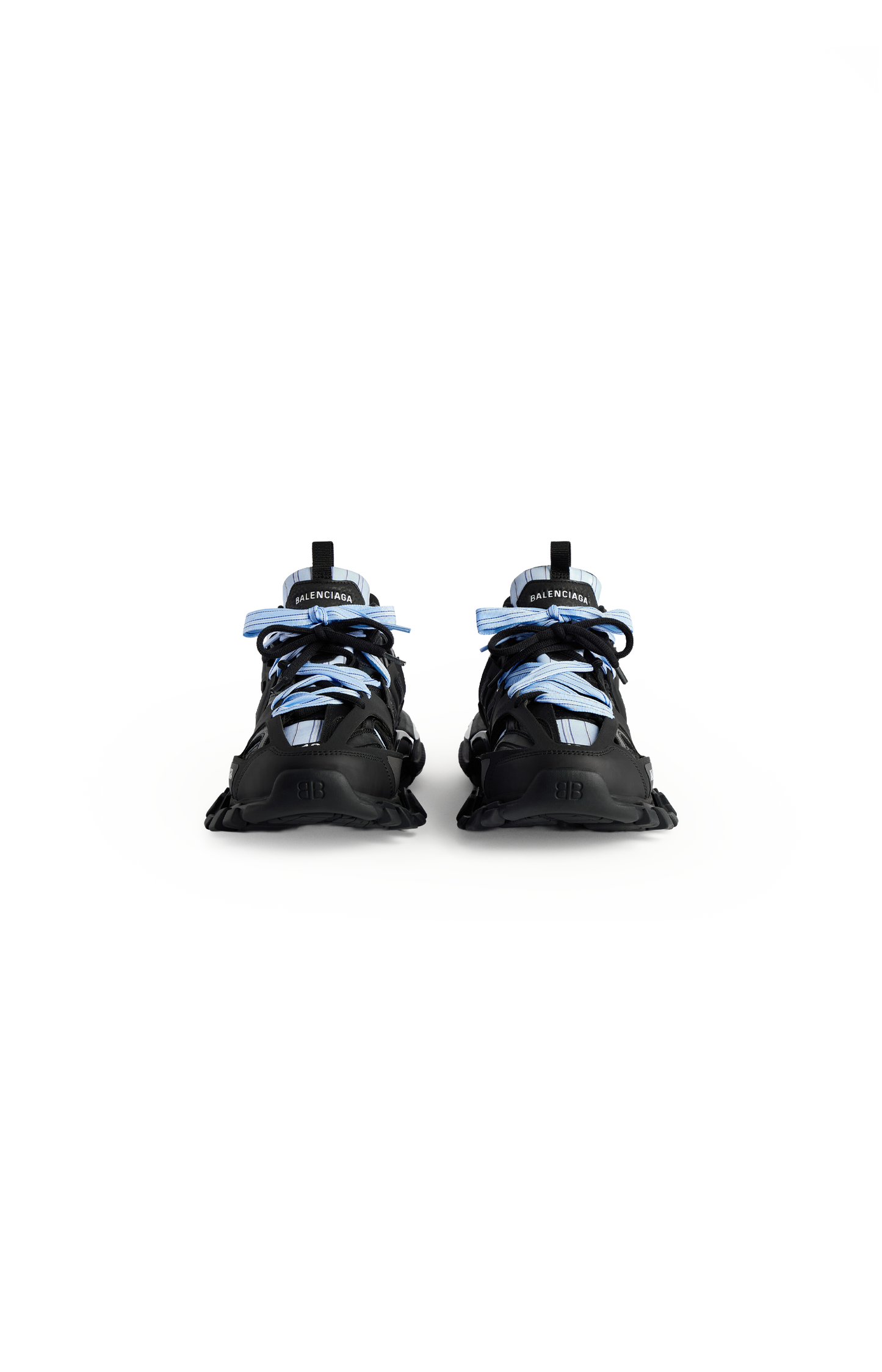 Track Shirt Sneaker in Black/Blue