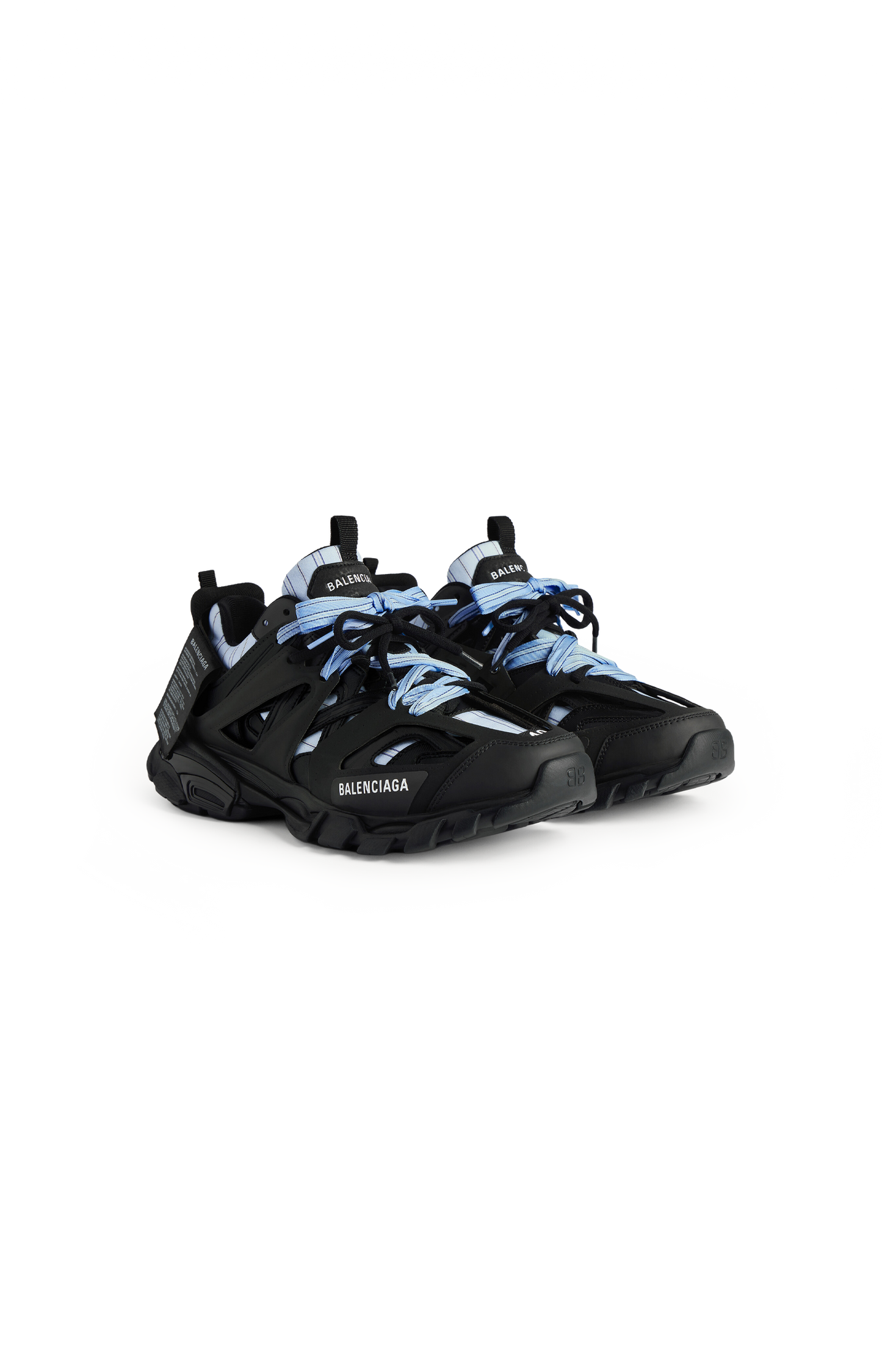 Track Shirt Sneaker in Black/Blue
