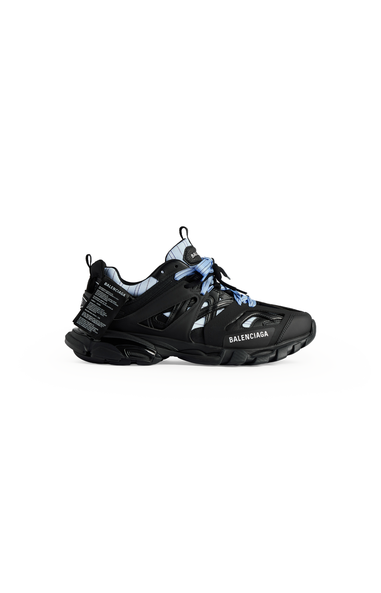 Track Shirt Sneaker in Black/Blue