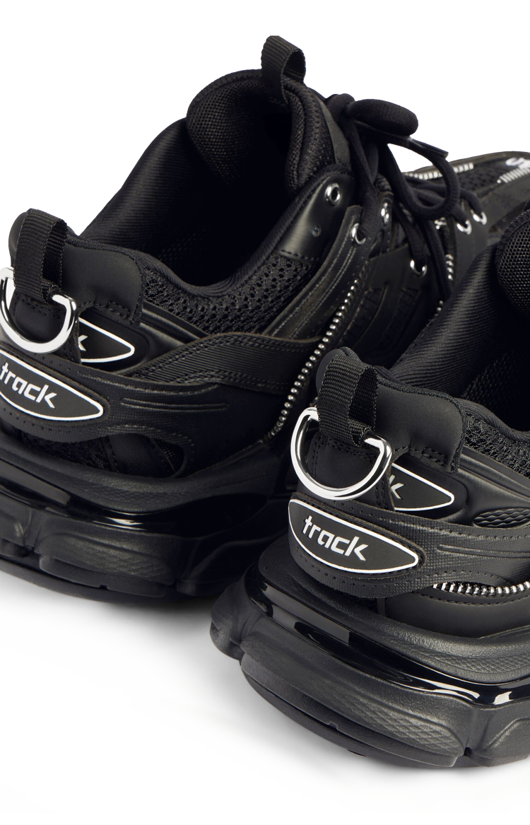 Women's Track Zip Sneaker in Black