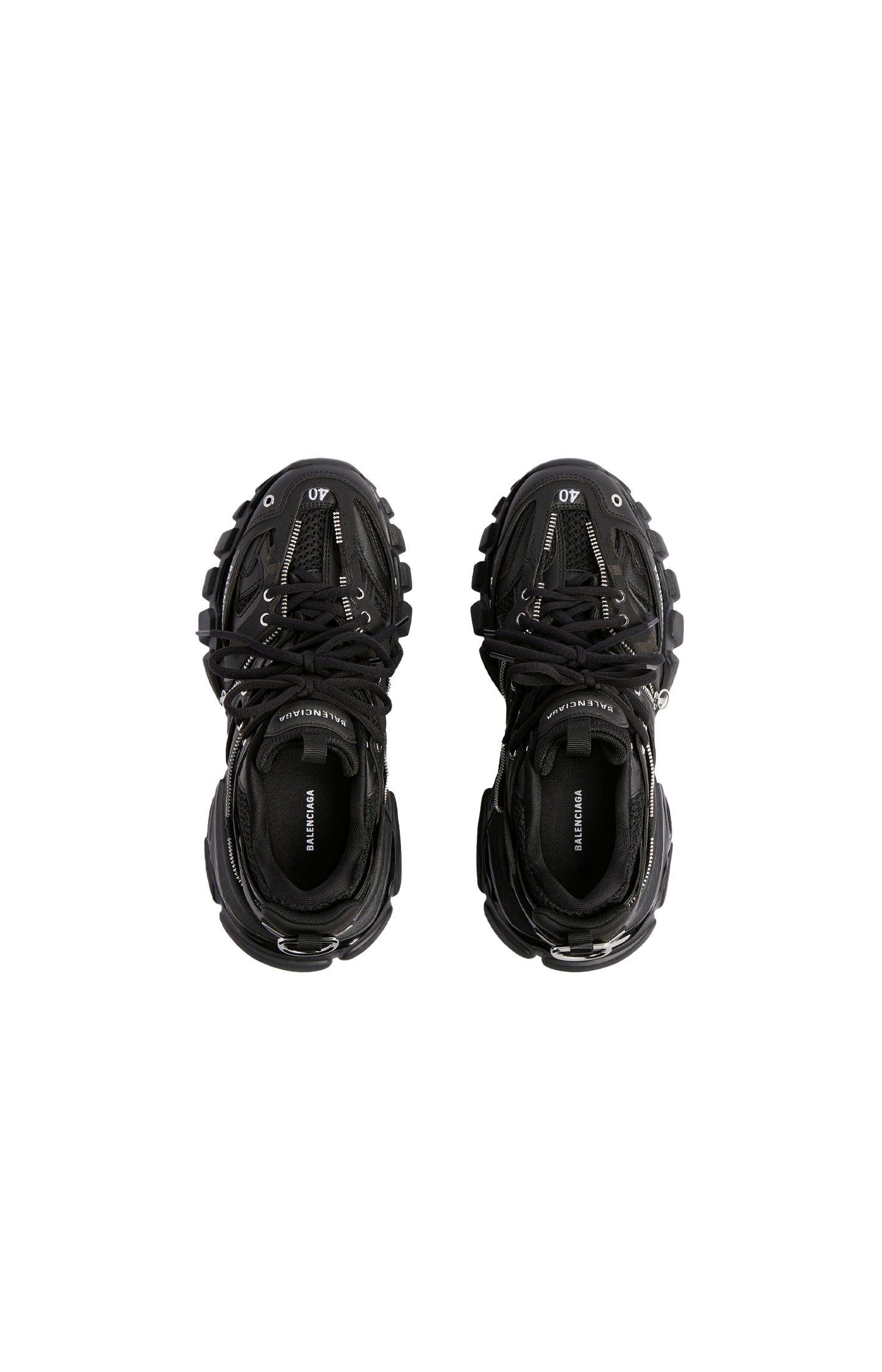 Women's Track Zip Sneaker in Black