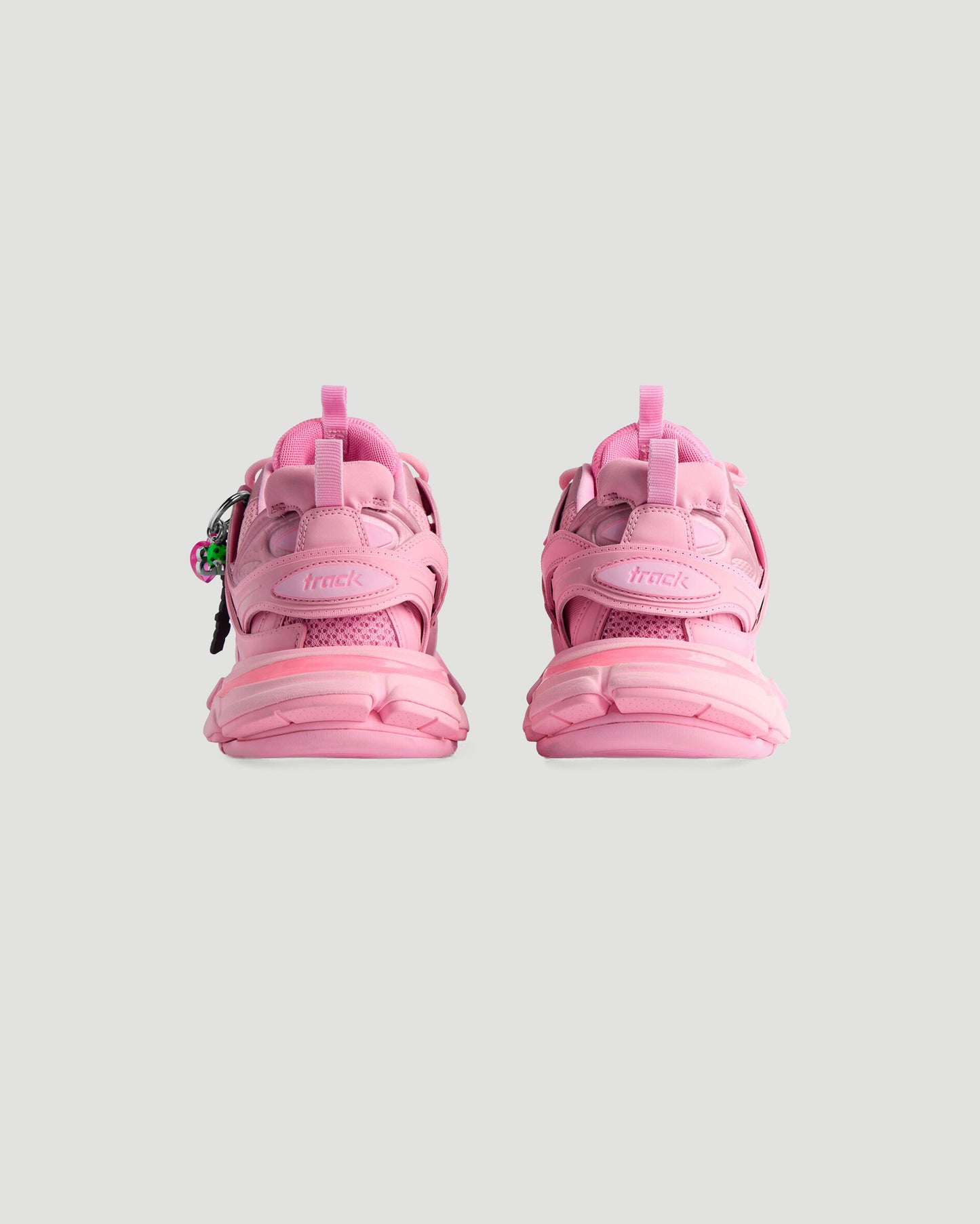 Track Sneaker With Charms in Pink