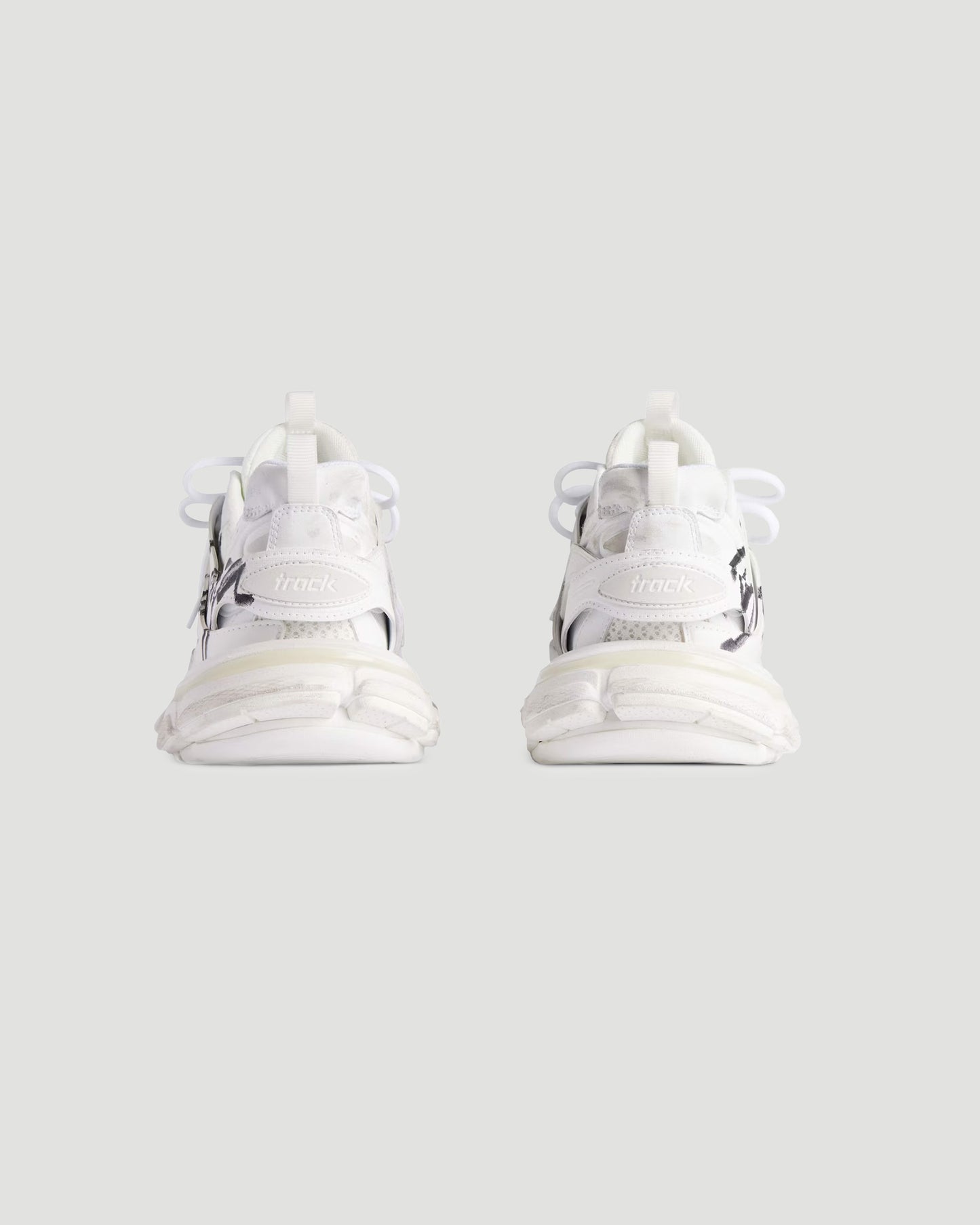 Track Signature Sneaker in White And Black