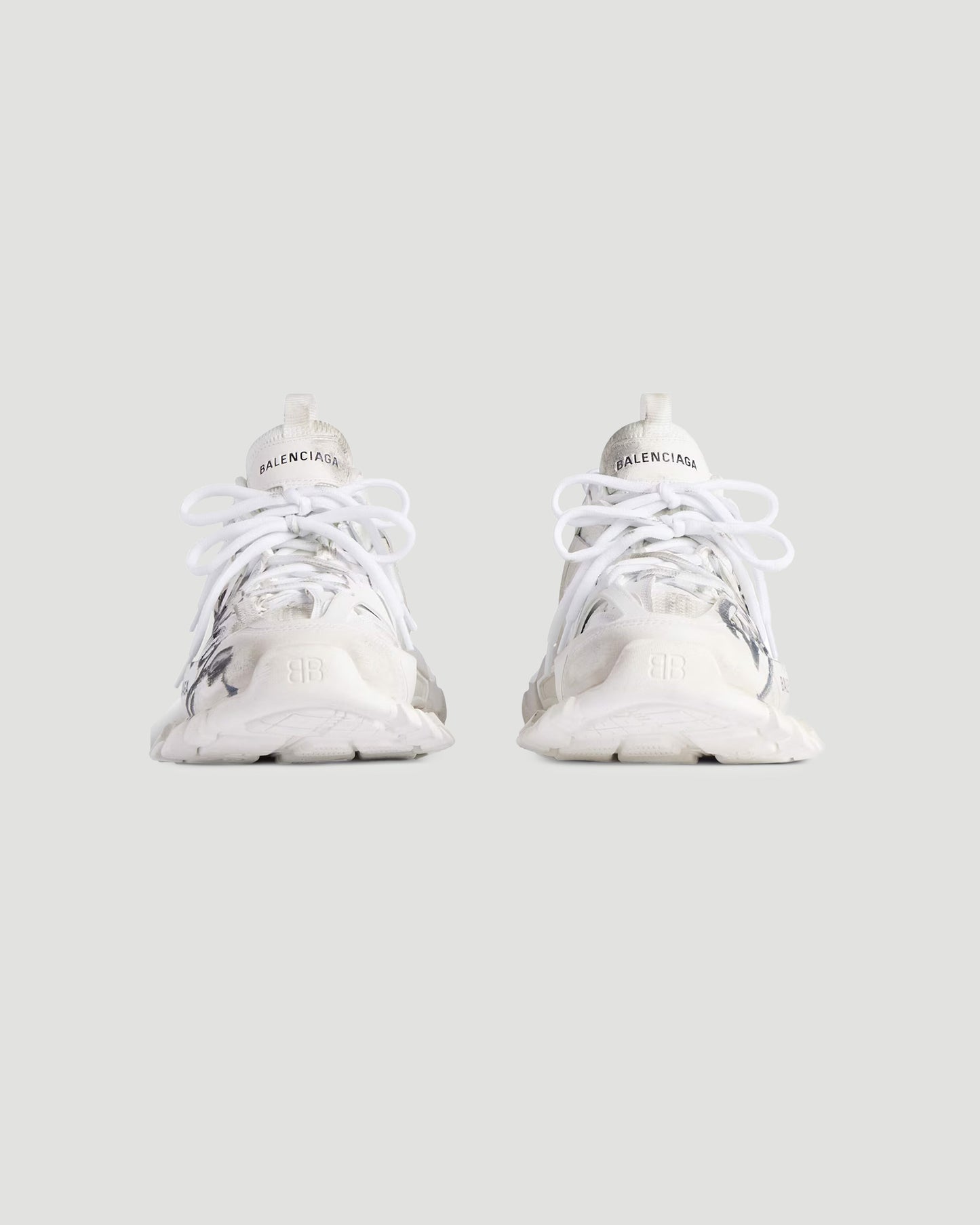 Track Signature Sneaker in White And Black