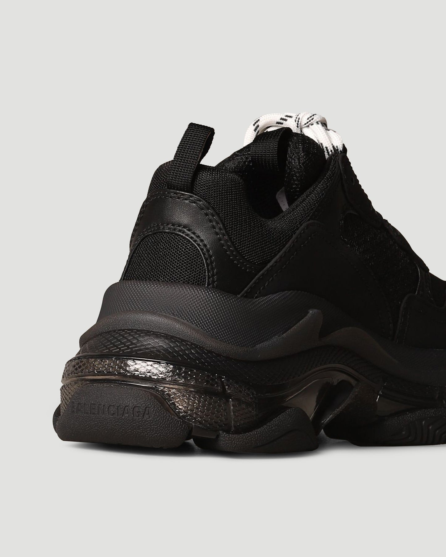 TRIPLE S CLEARSOLE IN BLACK